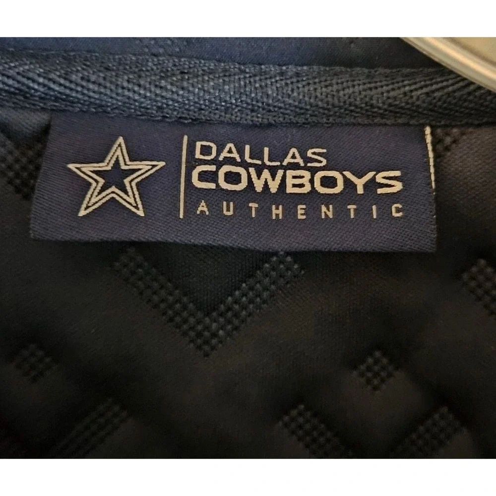 Dallas Cowboys Club Collection  Navy Blue Quilted Full-Zip Vest Size Large